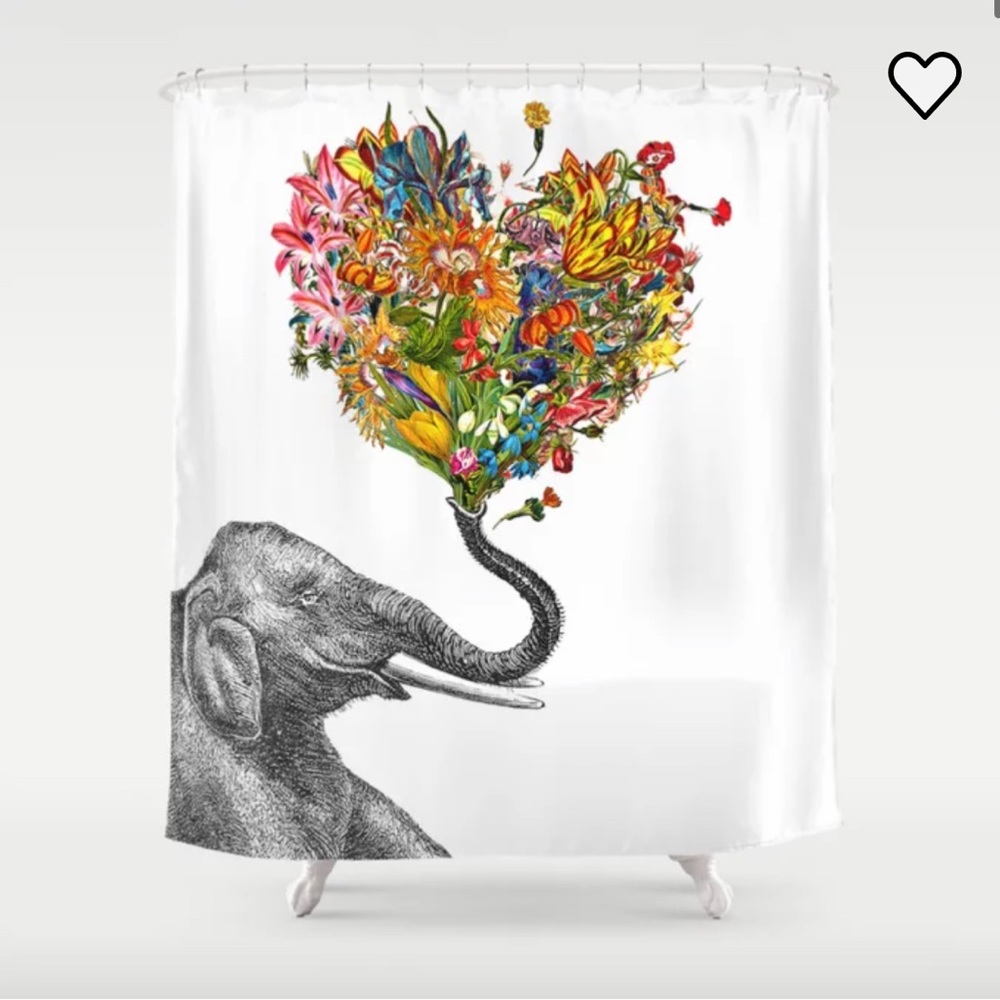 Happy Elephant Shower Curtain
by Rococco-LA
